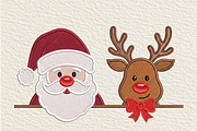 Santa Reindeer Christmas PNG, an Object Illustration by DreamCafeArt (Thumbnail 1 of 6)