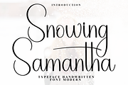 Snowing Samantha, a Handwritten Font by FreshTypeINK (Thumbnail 1 of 8)