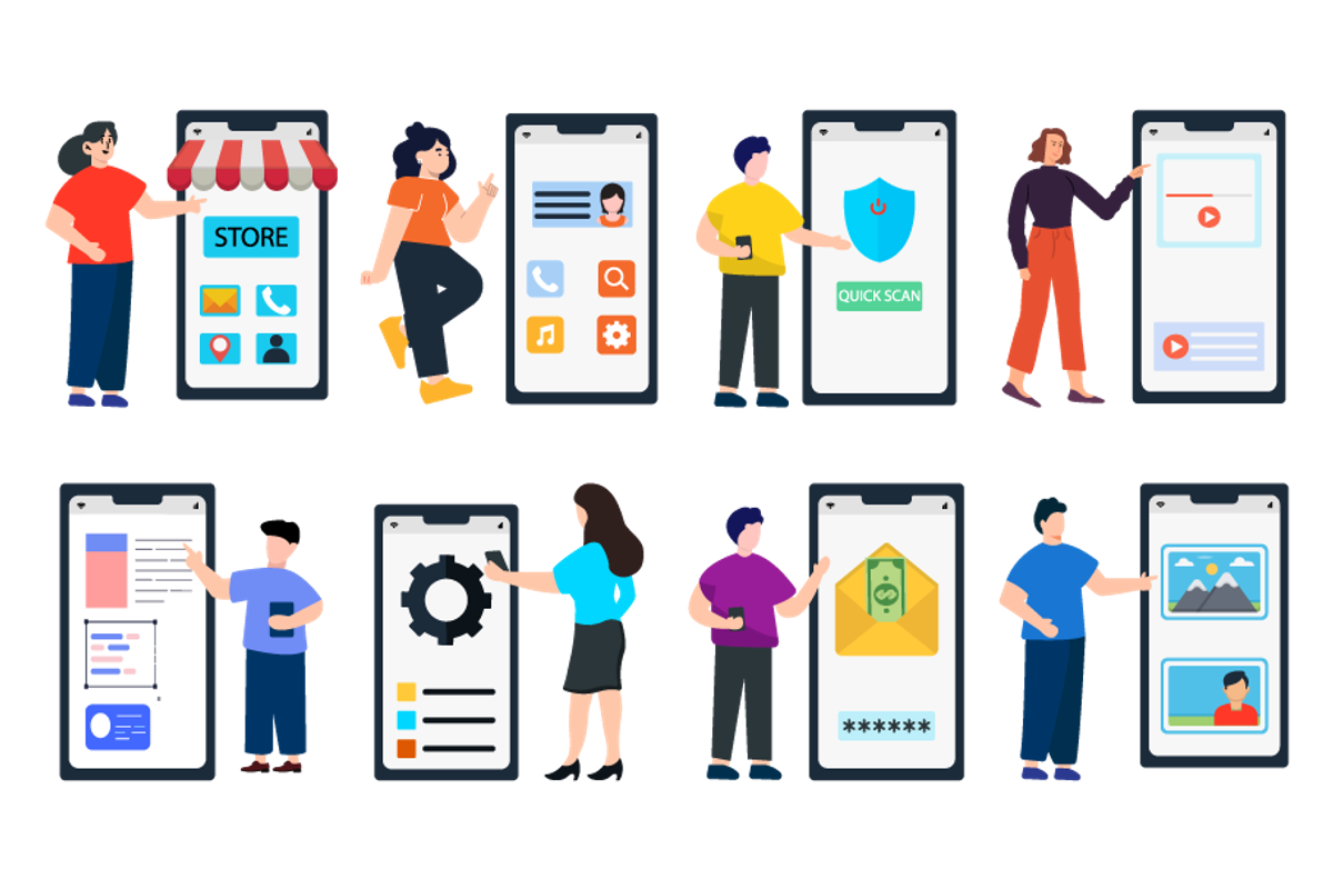 Mobile Apps and Services, a Work Illustration by EllaMaiyaali (Photo 4 of 4)