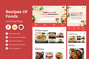 Foodie - Recipe to Foods Landingpage, a Landing Page Template by twinstd (Thumbnail 1 of 4)