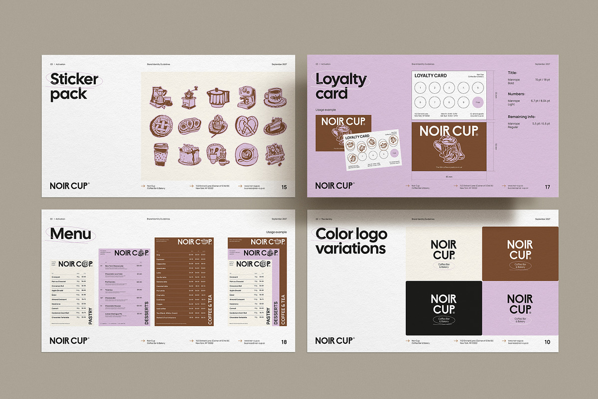 Cafe Brand Guidelines, a Presentation Template by iStar Design (Photo 11 of 16)