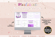 Sales Page Course Guide Worksheet, a Templates & Theme by bellaROSEworkshop (Thumbnail 4 of 10)