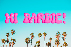 Bubble Gum Pink 3D SVG Color Font