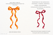 Christmas Bows PNG, a Seasonal Illustration by Markicha Art (Thumbnail 2 of 5)