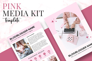 4 Page Media Kit Canva Template