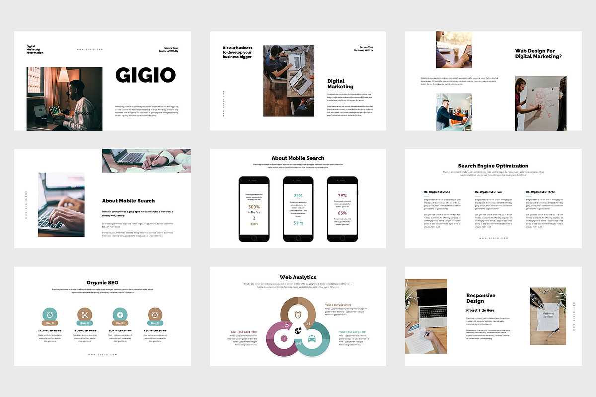 Gigio : Online Promo Powerpoint, a Presentation Template by Punkl Camp (Photo 2 of 9)