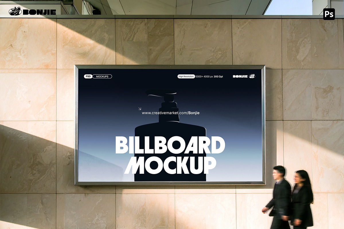Underpass Billboard Mockup, an Advertising Mockup by Pipello Grafik (Photo 1 of 3)