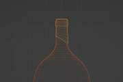 Bocksbeutel Wine Bottle 3D model, a Food & Drink 3D Model by ashleycam3ron (Thumbnail 5 of 5)