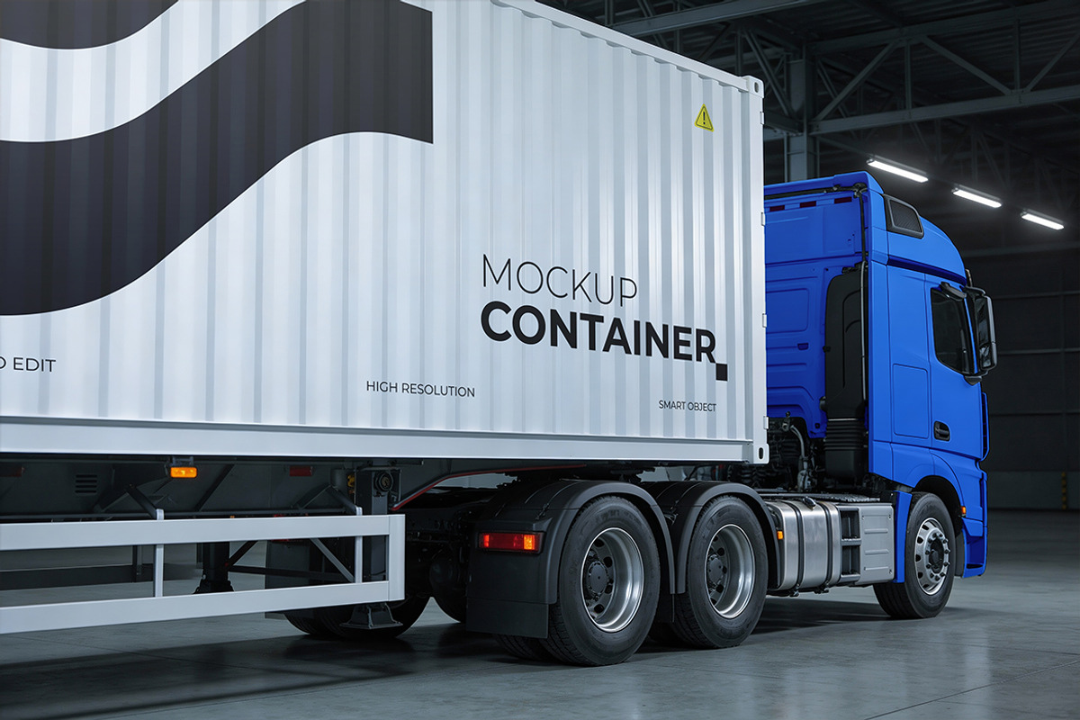 Truck Container Mockup, a Mockup by Pitchlook.Studio (Photo 4 of 5)