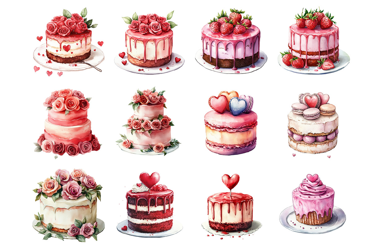 Valentine's Day Cake, an Illustration by Design Market (Photo 2 of 3)