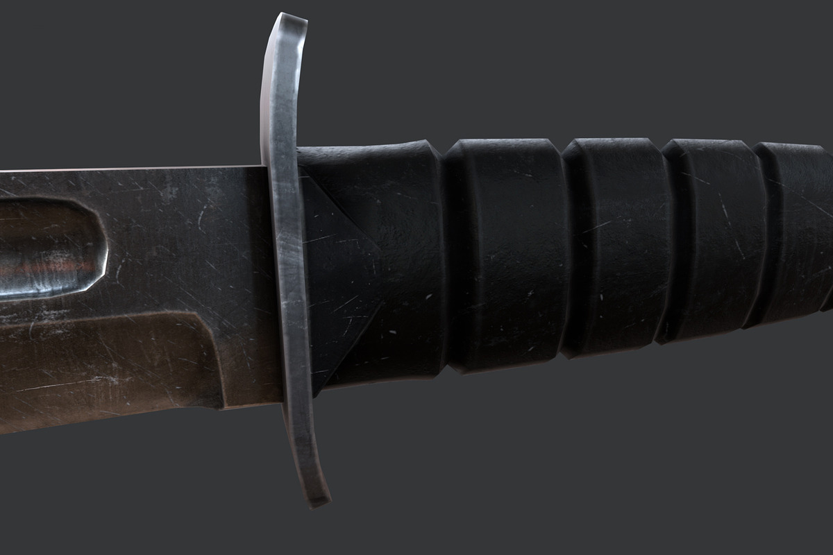 KABAR Combat Knife, an Object 3D Model by GamePoly (Photo 5 of 8)
