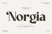 Norgia - Retro Serif Font