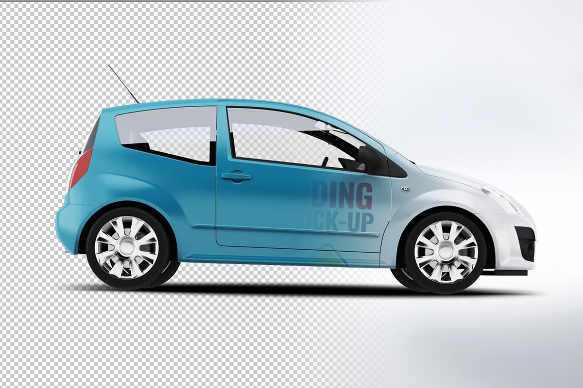 City Car Branding Mock-up, a Product Mockup by DesignRushMarket (Photo 6 of 8)