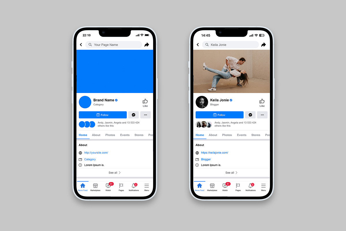 Facebook Template PSD Mockup 2024, a Social Media Template by Dilshod Sobirov (Photo 3 of 8)