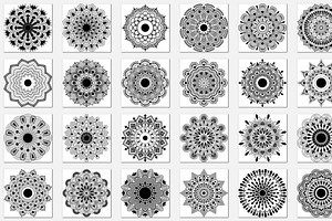 300 Vector Mandala Coloring Pages