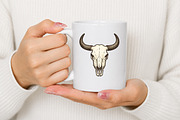 Rustic Cowboy Skull Sublimation PNG, a Seasonal Illustration by Canvas Craft (Thumbnail 5 of 6)
