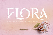 Flora | Modern Display Font, a Serif Font by Kandella's Art (Thumbnail 1 of 18)