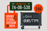 Spencer Stencil Font, a Sans Serif Font by Genetype (Thumbnail 3 of 9)