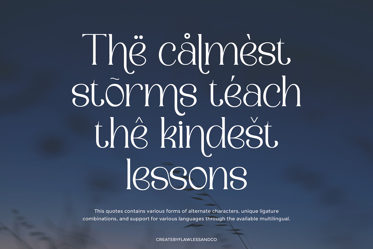 Camosta  Display Serif Font, a Font by Flawless And Co (Photo 2 of 10)