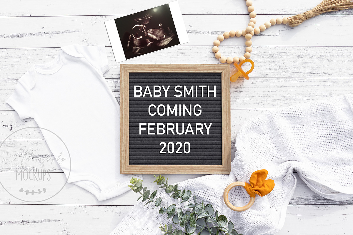 Pregnancy Announcement Mockup JPG, a Beauty & Fashion Photo by SC Photography & Design (Photo 2 of 3)