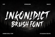 Inkonidict Horror Brush Halloween, a Handwritten Font by Maulana Creative (Thumbnail 1 of 7)