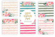 Pink Floral Digital Paper Pack, a Texture Graphic by Sunflower Day Love (Thumbnail 5 of 5)