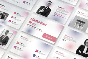 Colorful Marketing Plan Presentation, a Presentation Template by Mighty-Slide