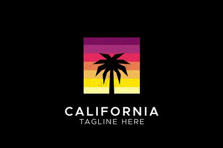 California Palm Beach Logo Design