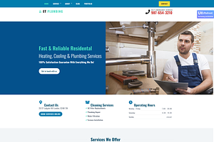 ET Plumbing Onepage WordPress Theme