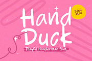 Hand Duck, a Handwritten Font by Ideal Eksis (Thumbnail 1 of 6)