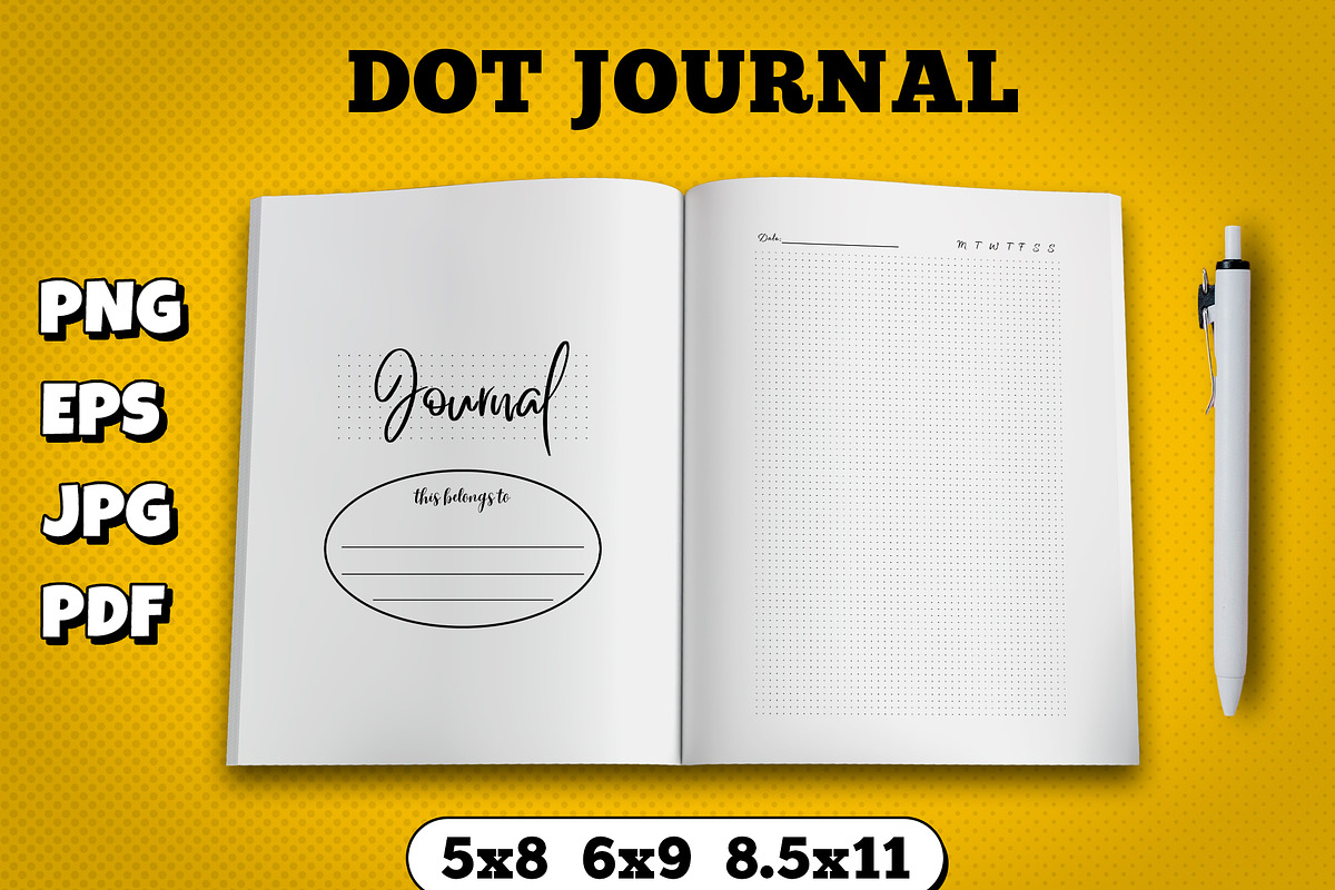 Dot journal kdp interior, a Magazine Template by TiveCreate (Photo 1 of 3)