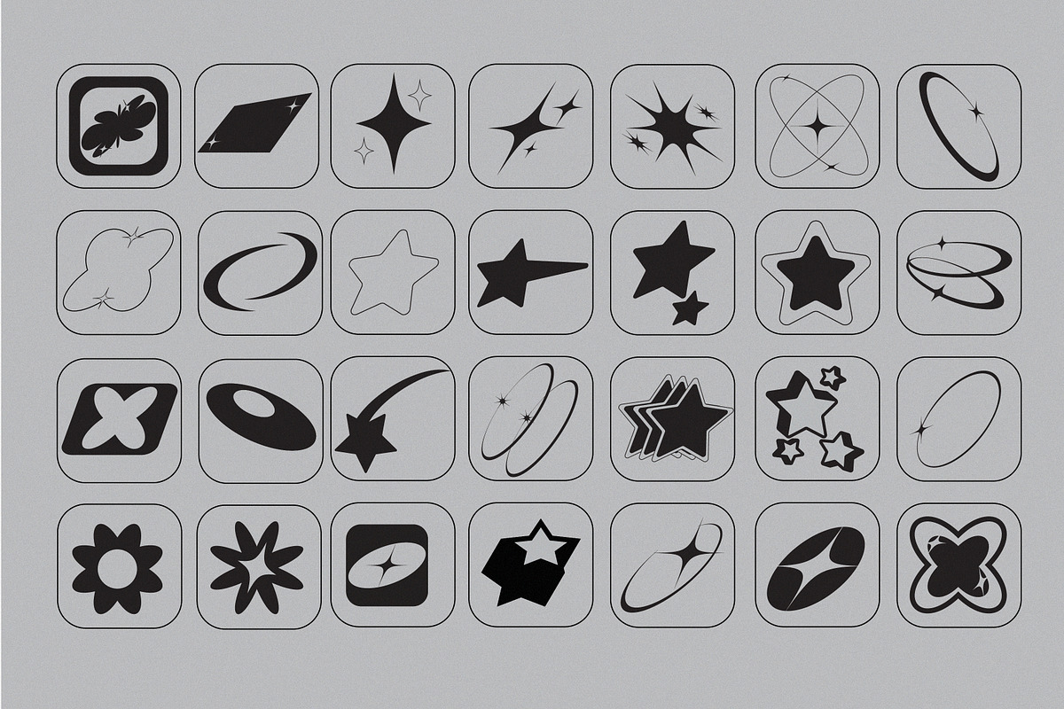 Y2K Shapes – 100 Pieces, an Icon by Dirtybarn (Photo 2 of 4)
