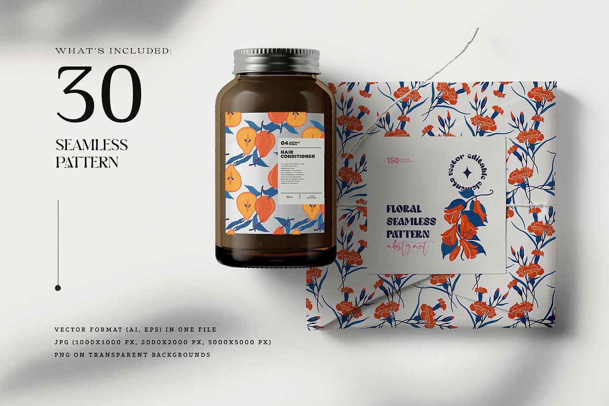 Floral - Poster Builder, a Texture Illustration by KetteCreate (Photo 12 of 17)