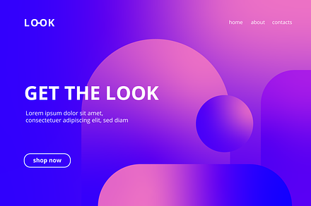 Geometric Landing Page Template, a Landing Page Template by Wild Ones