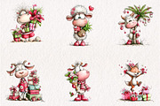 Whimsical Christmas in July Animals, a Seasonal Illustration by CreationArt (Thumbnail 6 of 6)