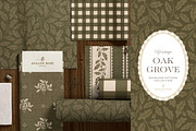 Oak & Acorn Autumn Patterns - Olive, a Pattern Graphic by Eclectic Anthology (Thumbnail 4 of 13)