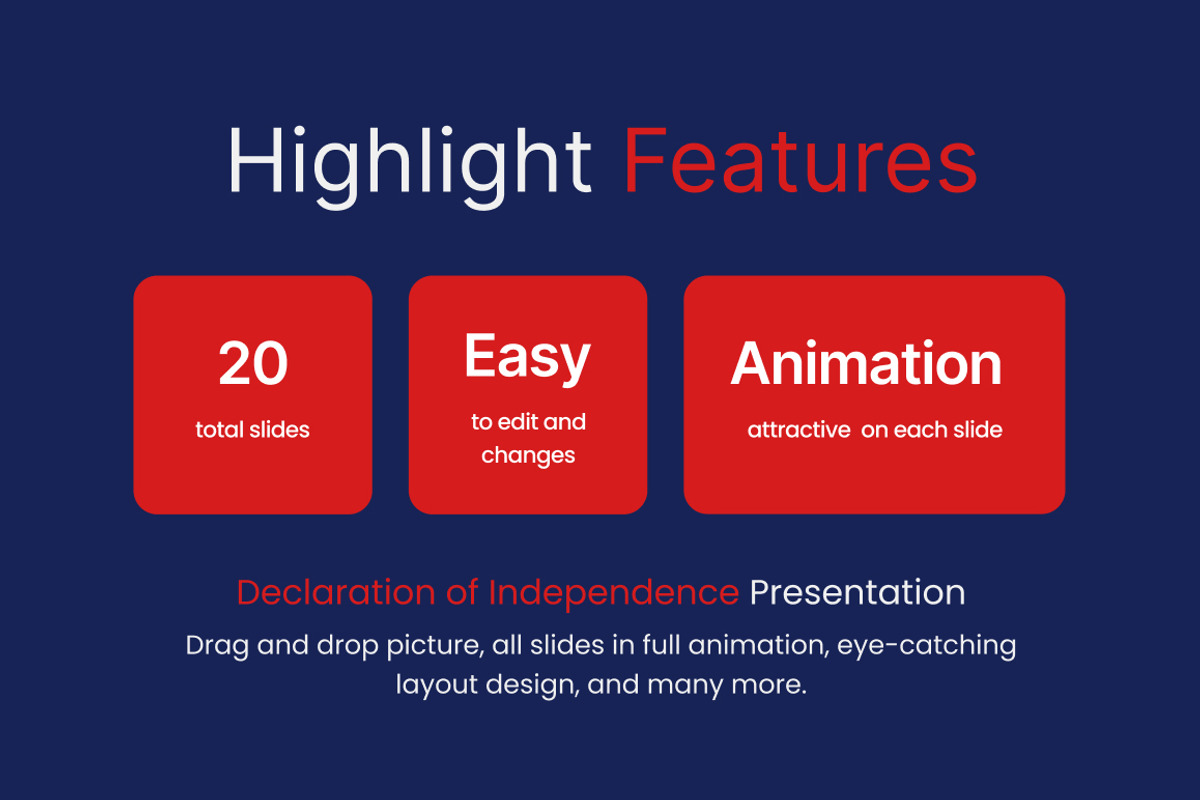 Declaration of Independence, a Presentation Template by Loin Studio (Photo 2 of 4)