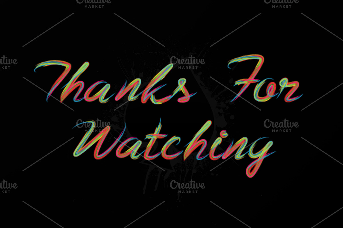 Colorful Brushy Font (Rainbow Font) preview 6