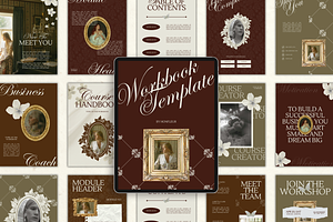 Canva Workbook Template for Coaches, a Magazine Template by Branding Babe Co.