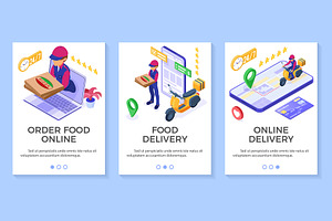 Online food pizza order delivery, a Food Illustration by TAlex