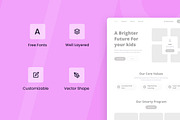 Child Care Wireframe Website, a Websites & App Template by INSPR STD (Thumbnail 4 of 6)