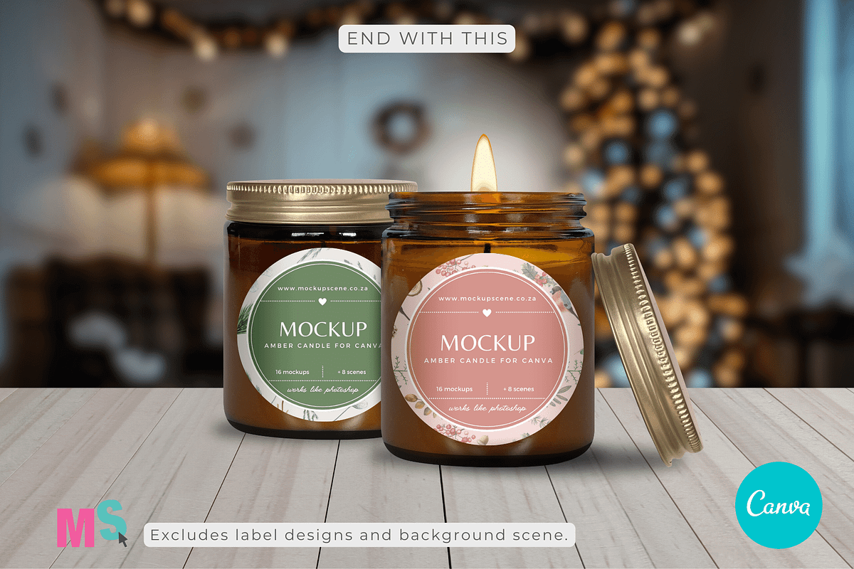 Amber Candle Jar Mockup for Canva, a Mockup by Mockup Scene (Photo 17 of 21)
