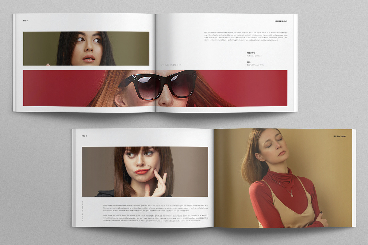 Look Book Template Landscape, a Brochure Template by E-Type (Photo 3 of 7)