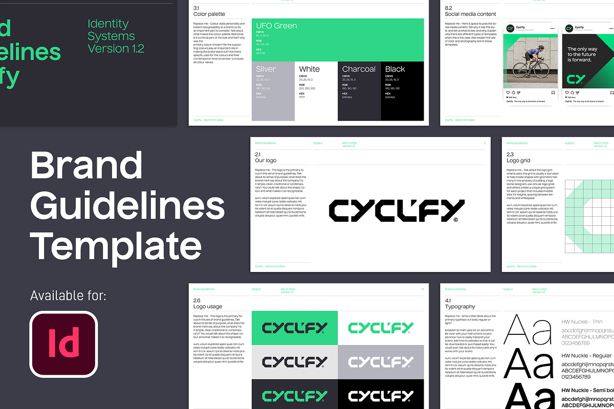 Mighty | Brand Guidelines Template, a Presentation Template by Typefool's Shop (Photo 1 of 9)