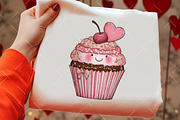 Valentine Cupcake Clipart, an Illustration by OK Design (Thumbnail 5 of 6)
