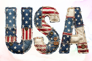 Independence Day USA Patchwork PNG, a Work Illustration by Sublimation Artist