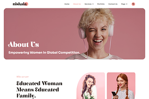 Feminine Business Elementor Template