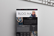 Blog Media Kit Template | One-Page, a Stationery Template by Blogger Kit Co. (Thumbnail 2 of 3)