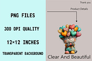 Whimsical Valentine Cats Clipart Bun, an Illustration by SVGArt (Thumbnail 5 of 7)