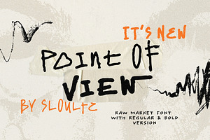 Point of View – Raw Hand-Drawn Font
